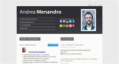 Desktop Screenshot of andreamenandro.com