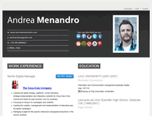 Tablet Screenshot of andreamenandro.com